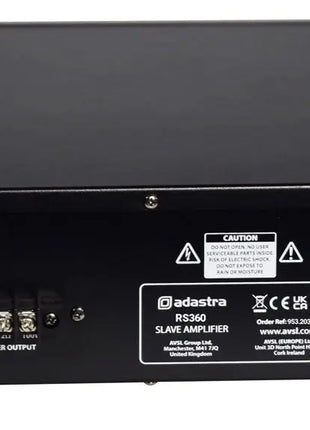 Adastra RS360 Slave Amplifier 100V Adastra