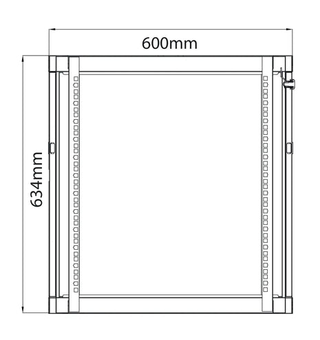 Adastra Rack Cabinet 12U x 450mm Deep Adastra
