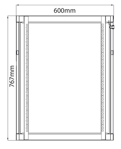 Adastra Rack Cabinet 15U x 450mm Deep Adastra