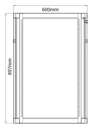Adastra Rack Cabinet 18U x 450mm Deep Adastra