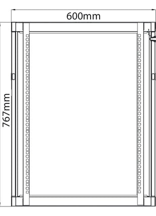 Adastra Rack Cabinet 15U x 600mm Deep Adastra