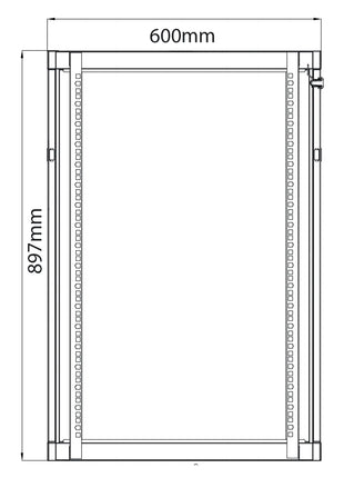 Adastra Rack Cabinet 18U x 600mm Deep Adastra