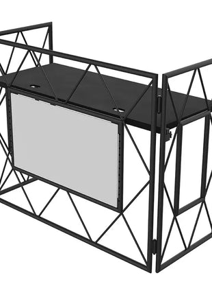 Ultimax Truss Booth-BK Aluminium Truss DJ Booth c/w VERSA TV mount and Shelf