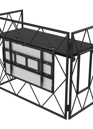 Ultimax Truss Booth-BK Aluminium Truss DJ Booth c/w VERSA TV mount and Shelf
