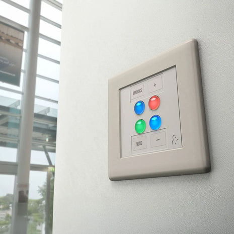 Allen & Heath Black IP4 remote controller for dLive.  4 x buttons PoE TC IP4-BK-EU/X