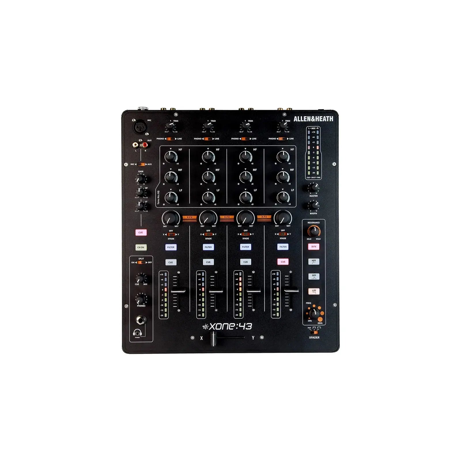 Allen and Heath Xone:43 DJ Mixer | 4-Channel Analogue Mixer – DJKIT® Allen and Heath Xone:43 DJ Mixer | 4-Channel Analogue Mixer – DJKIT®