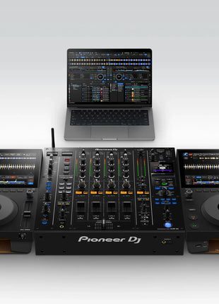 AlphaTheta CDJ-1500X setup with laptop