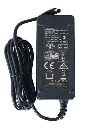 Transcension 12V DC 5A Desktop Power Supply 2.1mm DC Jack