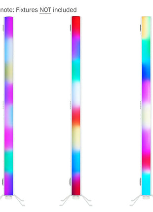 Equinox Batten Floor Standing Bracket (White)