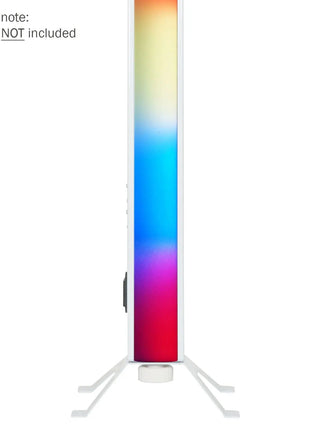 Equinox Batten Floor Standing Bracket (White)