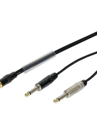 W Audio 1.5m 3.5mm Stereo Jack - 2 x 6.35mm Mono Jack Cable
