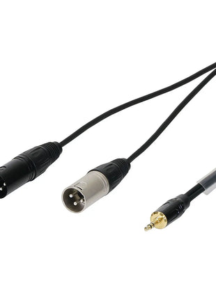 W Audio 1.5m 3.5mm Stereo Jack - 2 x XLR Male Cable