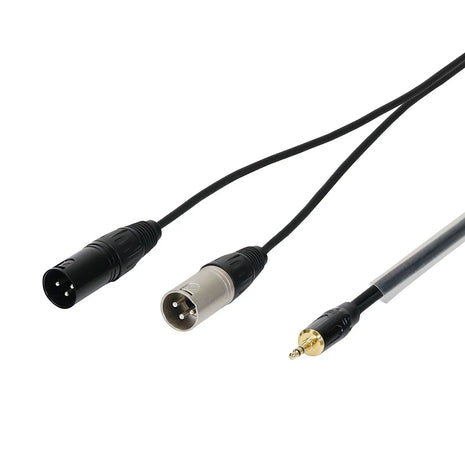 W Audio 3m 3.5mm Stereo Jack - 2 x XLR Male Cable