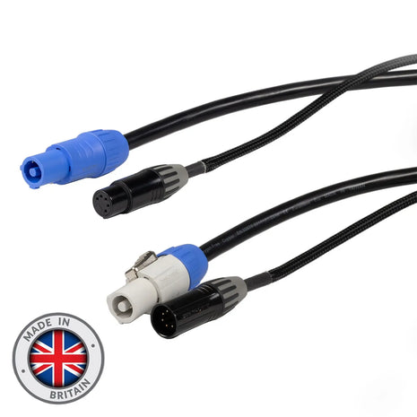 Elumen8 1m Combi 2.5mm Seetronic PowerTwist / 5-Pin DMX Cable