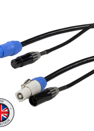 Elumen8 2m Combi 2.5mm Seetronic PowerTwist / 5-Pin DMX Cable