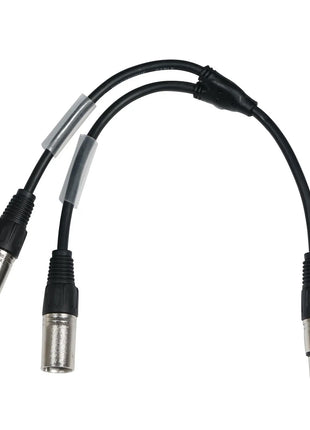 W Audio 0.25m XLR Female - 2 x XLR Male Cable