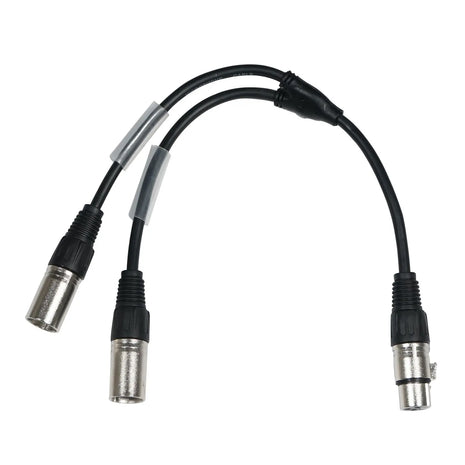 W Audio 0.25m XLR Female - 2 x XLR Male Cable