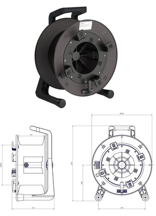 Schill Empty Cable Reel with Auxiliary Winder GT450.RM