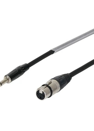 W Audio 0.25m XLR Female - 6.35mm Stereo Jack Cable