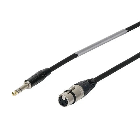 W Audio 0.25m XLR Female - 6.35mm Stereo Jack Cable