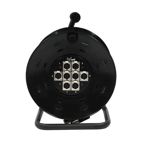 W Audio 25m XLR Multicore Drum 8-Way