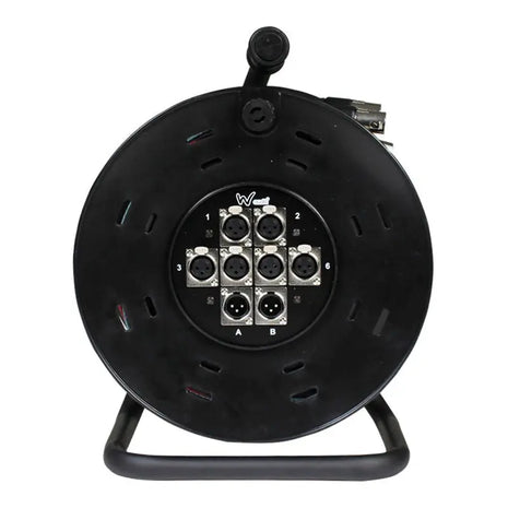 W Audio 15m XLR Multicore Drum 6/2
