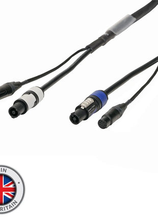 Elumen8 15m Combi 2.5mm Neutrik powerCON / 5-Pin DMX Cable