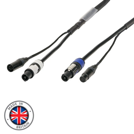 Elumen8 15m Combi 1.5mm Neutrik powerCON / 5-Pin DMX Cable