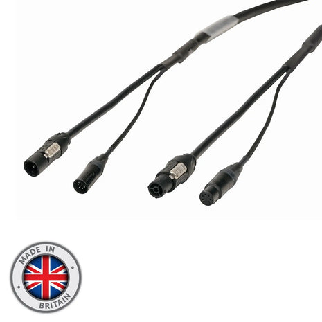Elumen8 2m Combi 2.5mm Neutrik powerCON TRUE1 / 5-Pin DMX Cable
