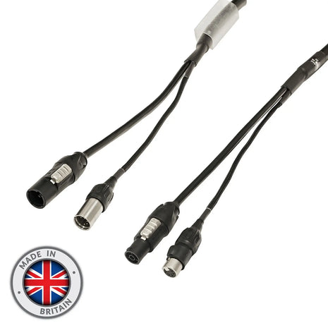  2m Combi 1.5mm Neutrik powerCON TRUE1 / 3-Pin IP65 DMX Cable