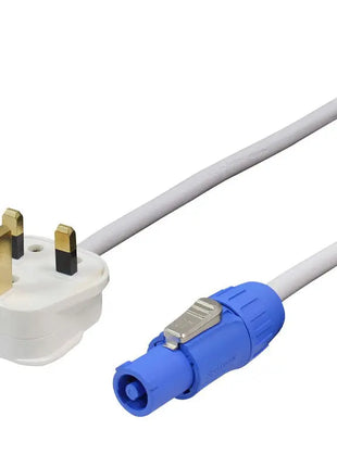 LEDJ 1.25m 13A - Seetronic PowerTwist Cable (White Sheath)