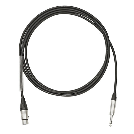 Elumen8 0.25m Neutrik TRS Jack – XLR Female Microphone Cable Silver