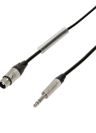 Elumen8 1m Neutrik TRS Jack – XLR Female Microphone Cable Silver