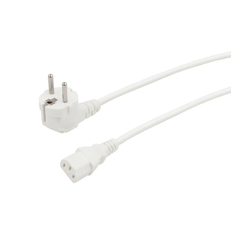LEDJ 1.2m Schuko - IEC Cable (White Sheath)