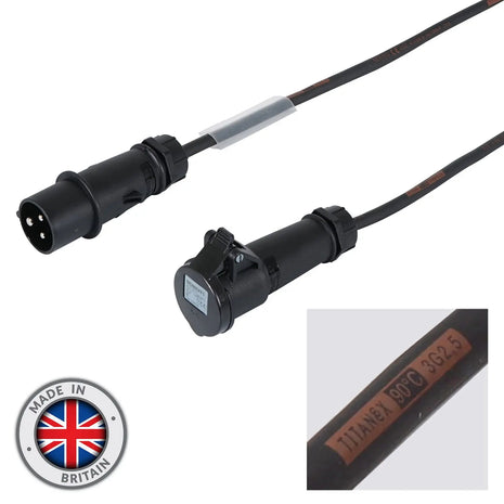 Elumen8 20m 2.5mm 16A Male – 16A Female Cable Mennekes