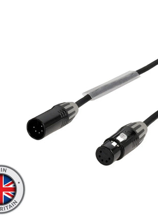 Elumen8 0.5m 5-Pin Seetronic Male XLR - 5-Pin Female XLR eLumen8 DMX Cable
