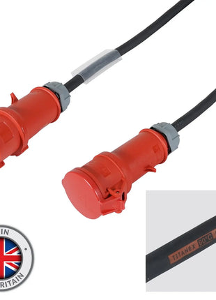 Elumen8 15m 32A Male - 32A Female 3PH 6mm 5C Cable Mennekes