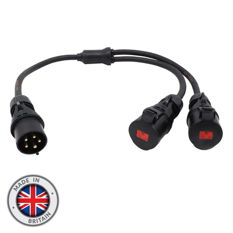 Elumen8 Moulded Y Split - 6.0mm 32A 3PH Connectors