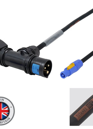 Elumen8 1.5m 2.5mm T-Connect to powerCON Cable