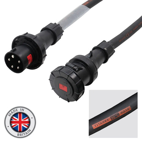 Elumen8 20m 63A Male - 63A Female 3PH 16mm 5C Cable