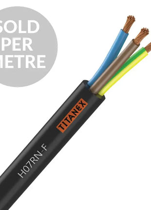Titanex H07RN-F 4mm 3 Core Rubber Cable - Cut Length