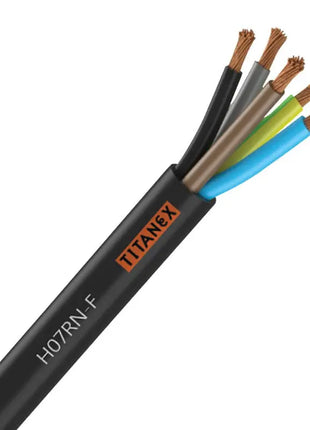 Titanex H07RN-F 6mm 5 Core Rubber Cable 50m