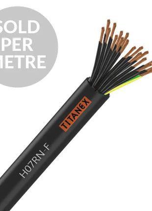 Titanex H07RN-F 1.5mm 18 Core Rubber Cable Cut Length