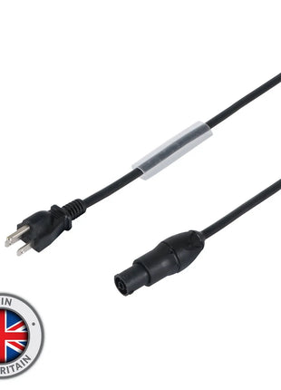 Elumen8 Grounded USA Plug to Neutrik powerCON TRUE1 NAC3FX-W-TOP 1.5m