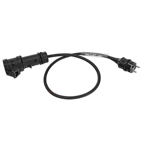 Elumen8 1m Schuko Plug to Mennekes 16A Black Socket Cable