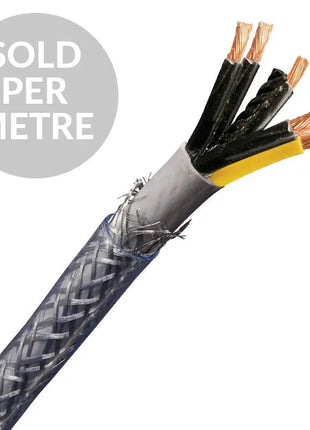 Elumen8 SY Cable Armoured Flexible Control Cable 6mm 5 Core Cable – Cut Length