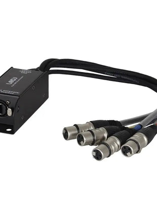 LEDJ etherCON to DMX Multicore Adaptor 3-Pin Female XLR Tails