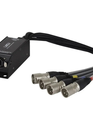 LEDJ etherCON to DMX Multicore Adaptor 3-Pin Male XLR Tails