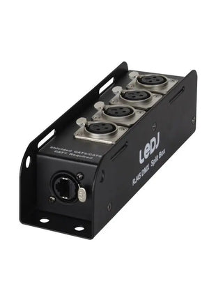 LEDJ etherCON to DMX Multicore Adaptor 3-Pin Female XLR Sockets