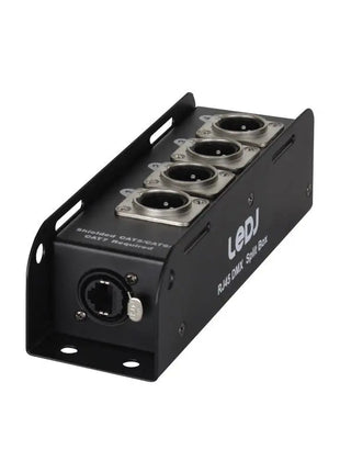 LEDJ etherCON to DMX Multicore Adaptor 3-Pin Male XLR Plugs